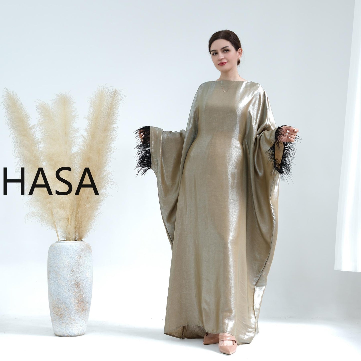 Série Kaftan fluide HASA HS0706 Metallic Elegance