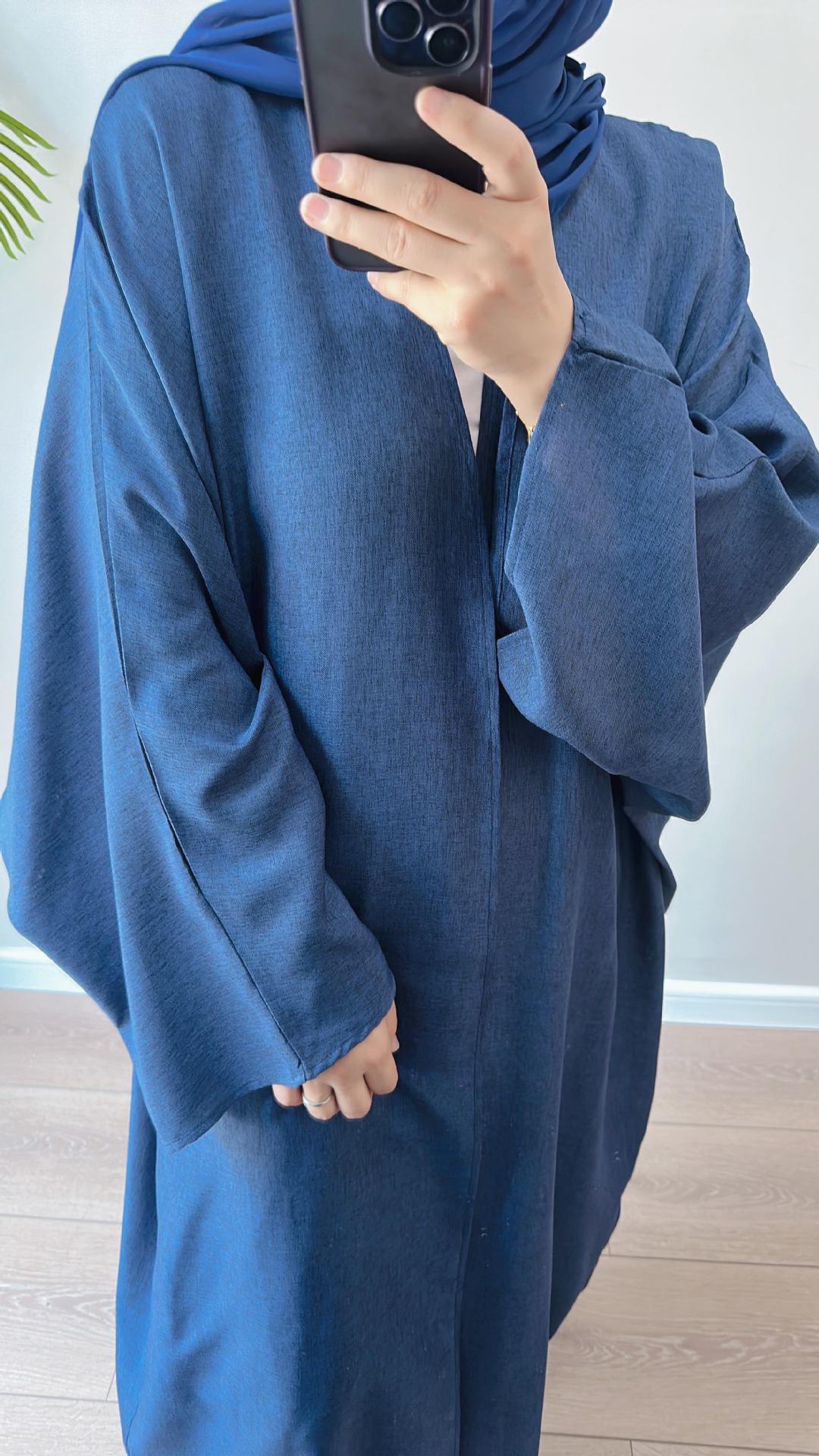 HASASERIES HS0714 Cardigan décontracté de couleur unie grande taille