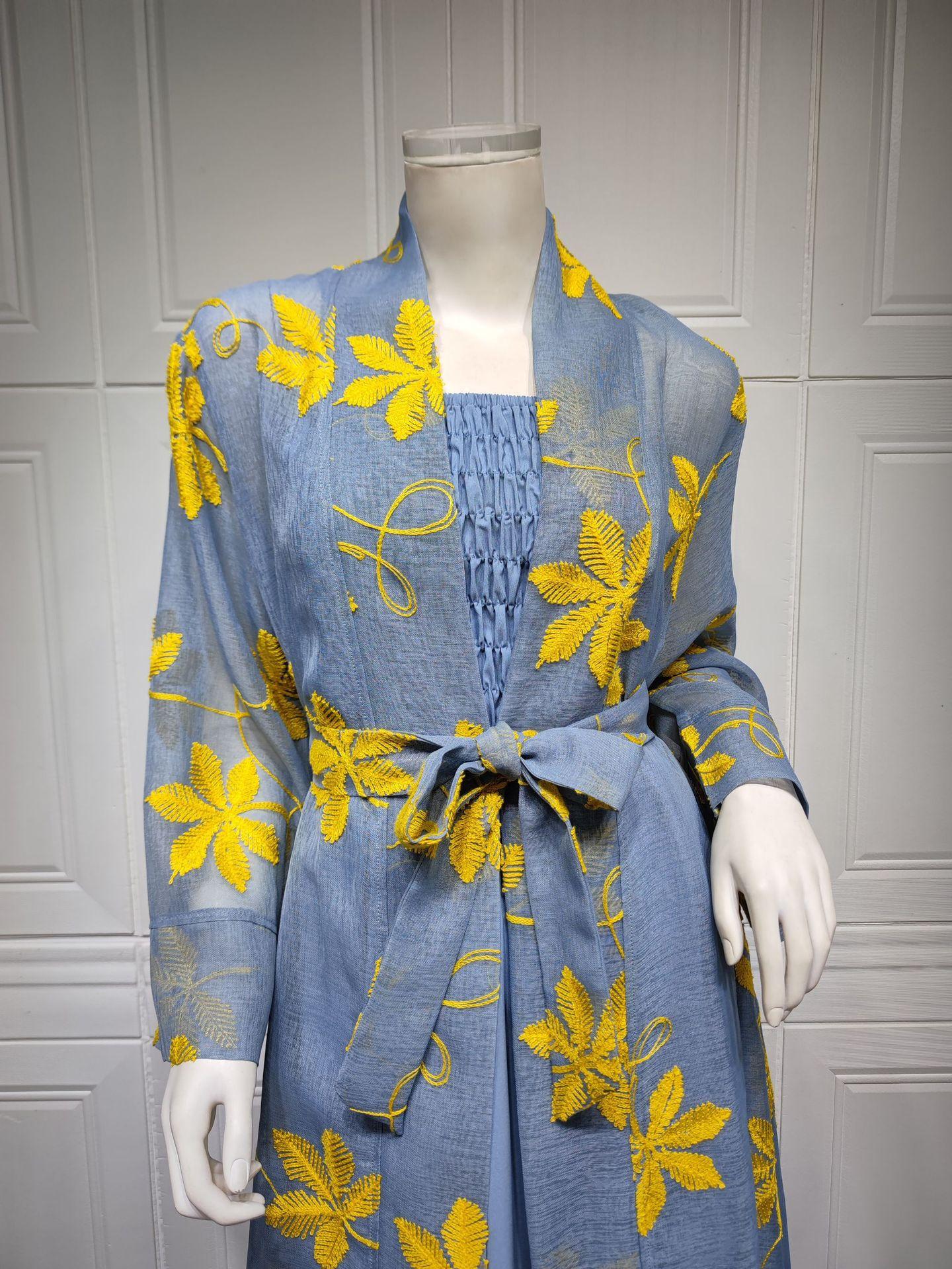 HASASERIES HS1076 2pcs Inner Dress with Cardigan