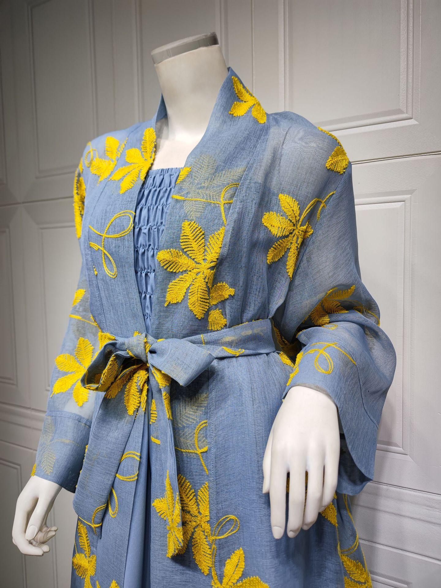 HASASERIES HS1076 2pcs Inner Dress with Cardigan