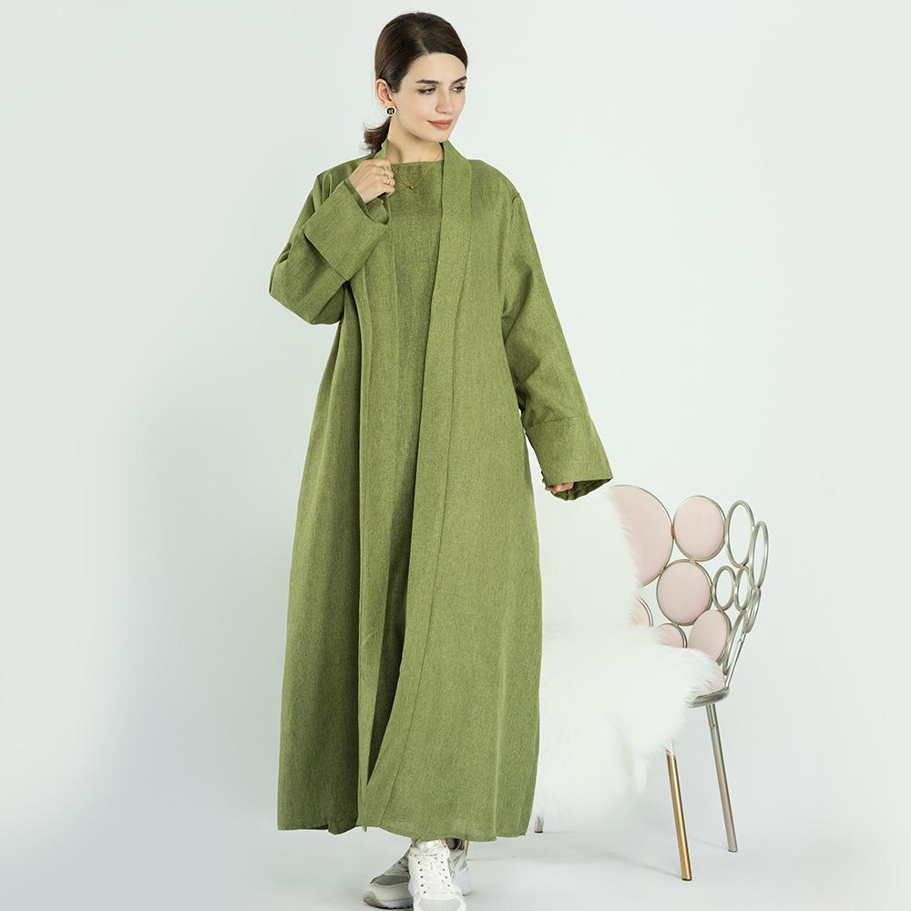 HASASERIES HS0710 2pcs Set Cardigan+Inner Dress