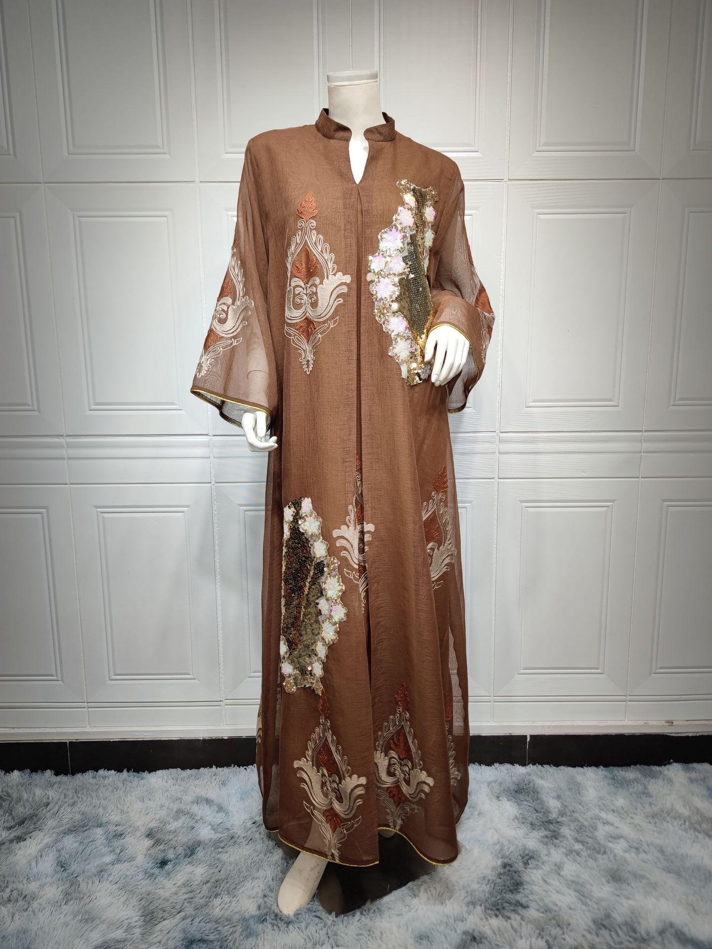 HASASERIES HS0443 Muslim Embroidered Dress