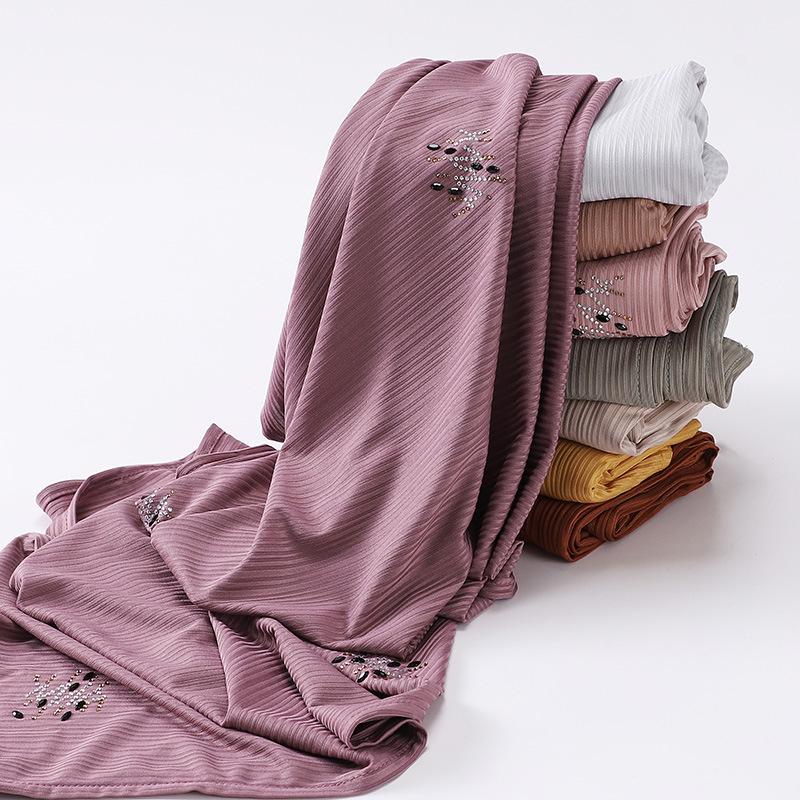 HASASERIES HS1133 Nouveau foulard rayé pour perçage à chaud