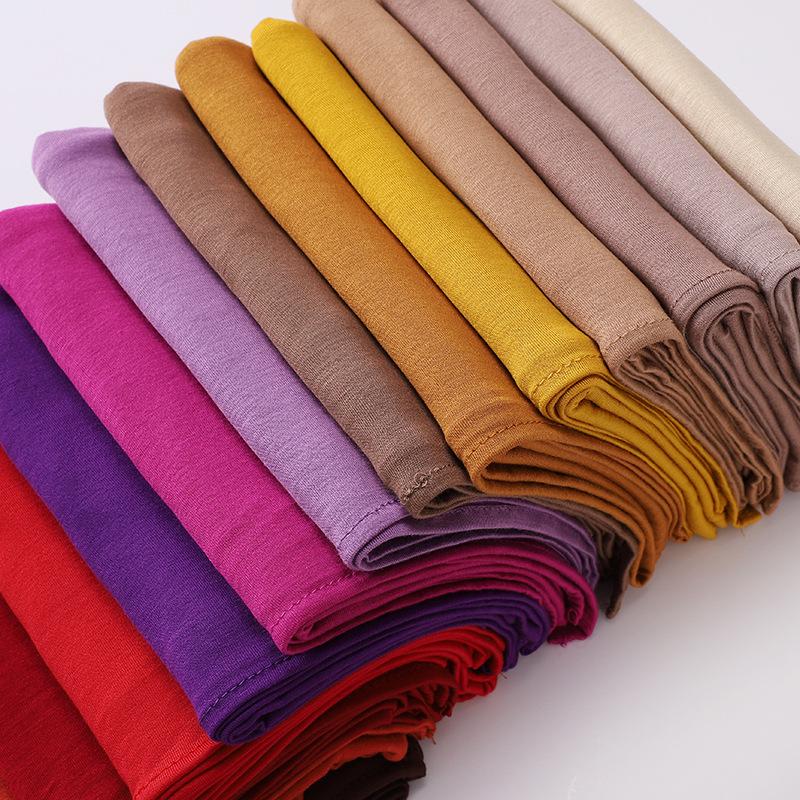 HASASERIES HS1051 Fashion Warm Solid Color Scarf