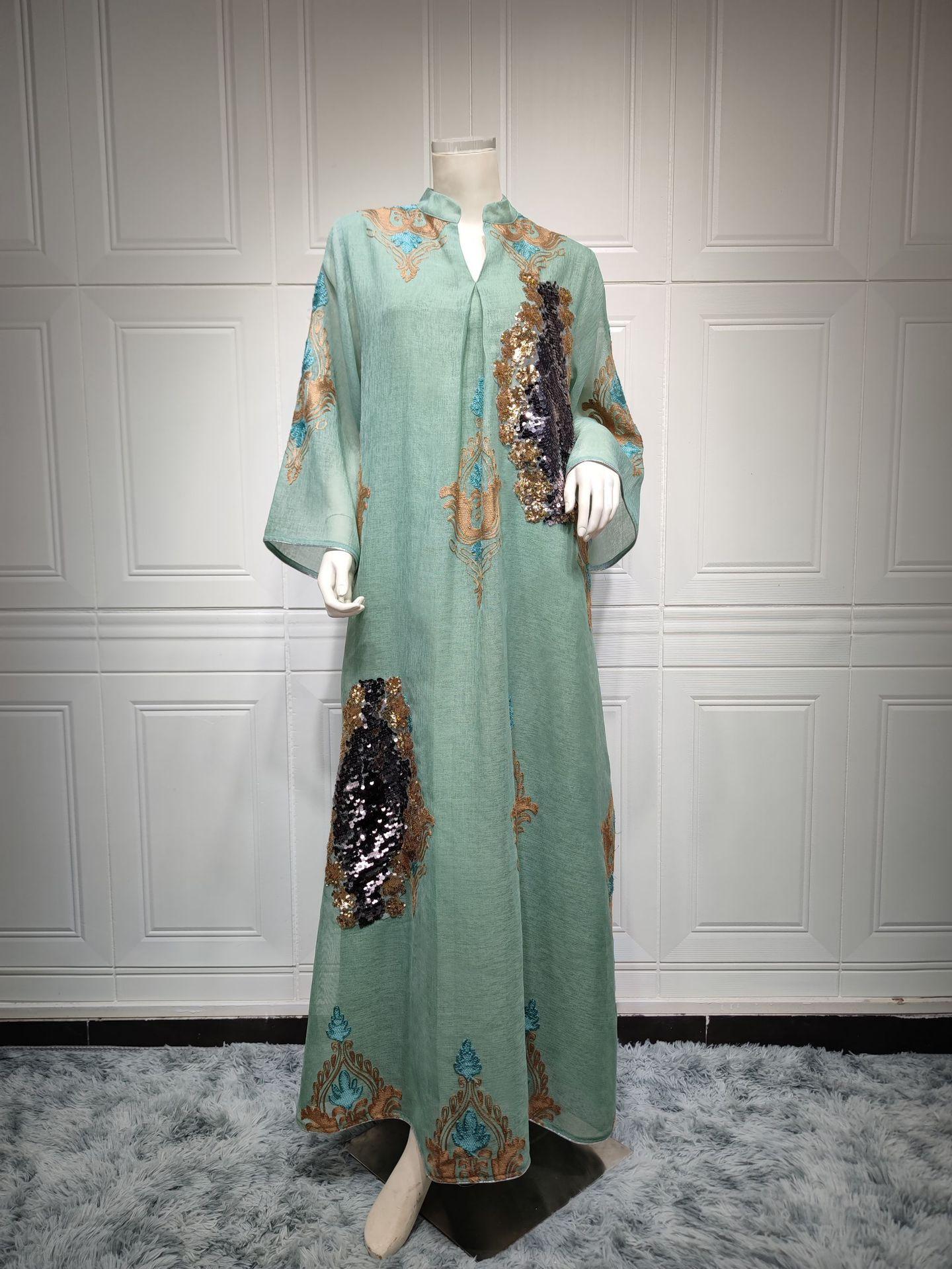 HASASERIES HS0443 Muslim Embroidered Dress