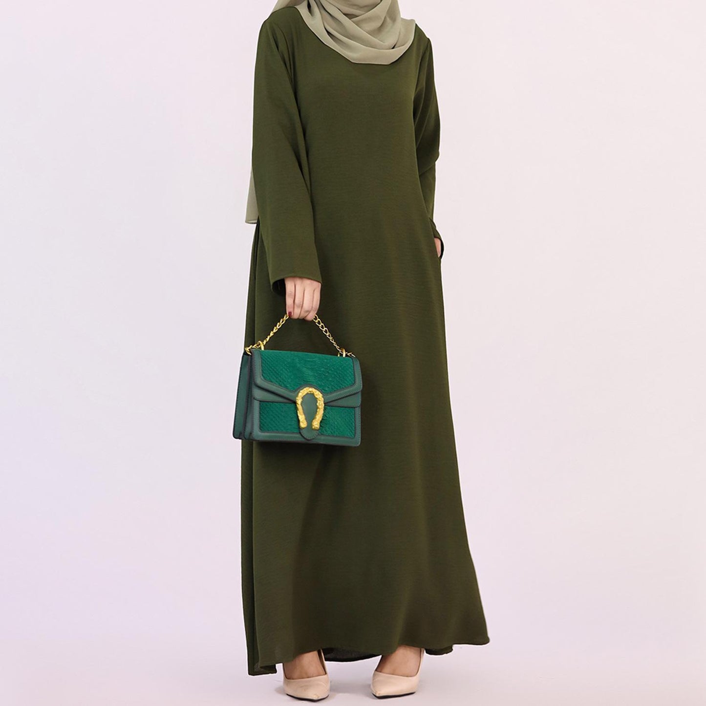 HASASERIES HS0936 Multi Color Large Women's Dress
