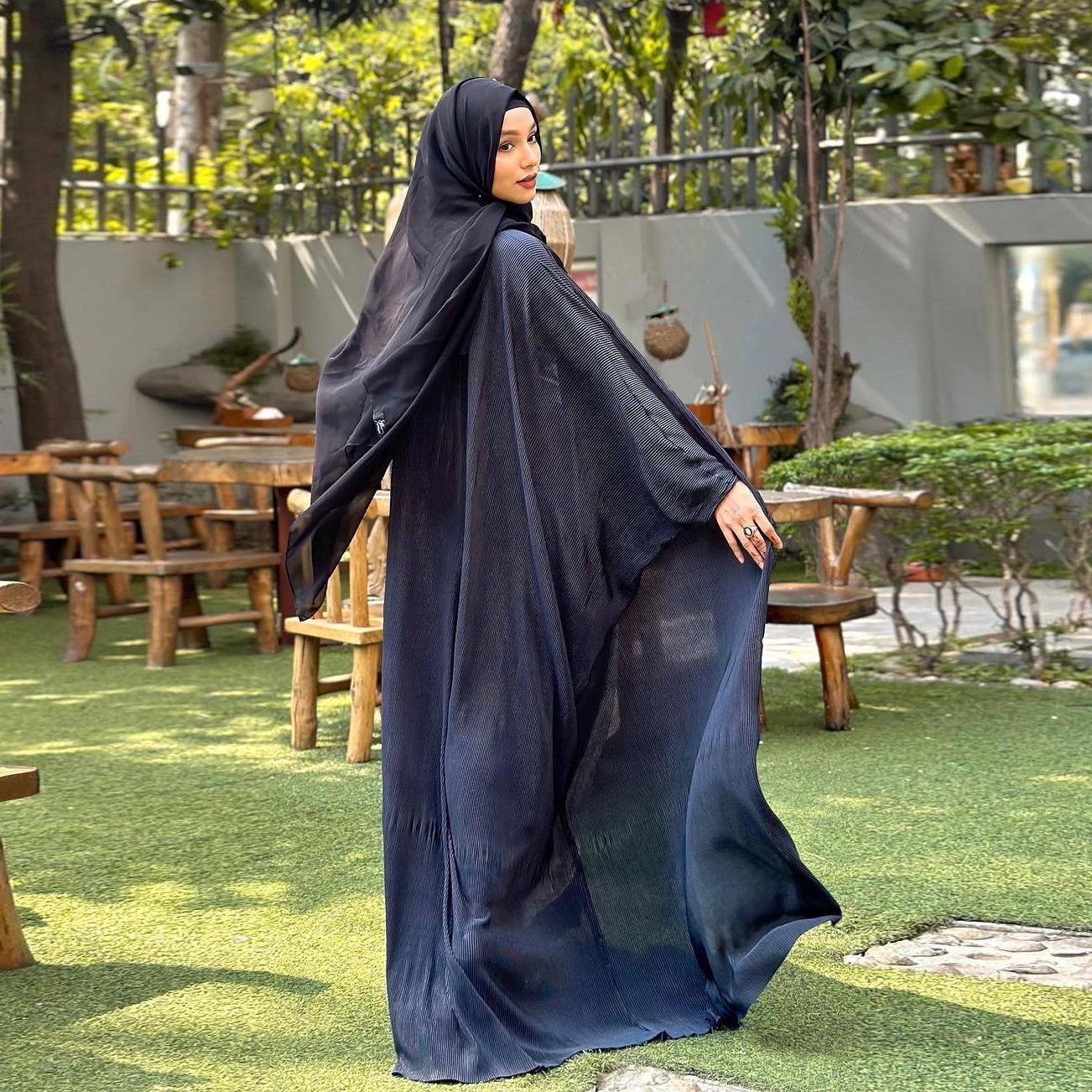 HASASERIES HS1033 Robe Abaya Vêtements d'extérieur