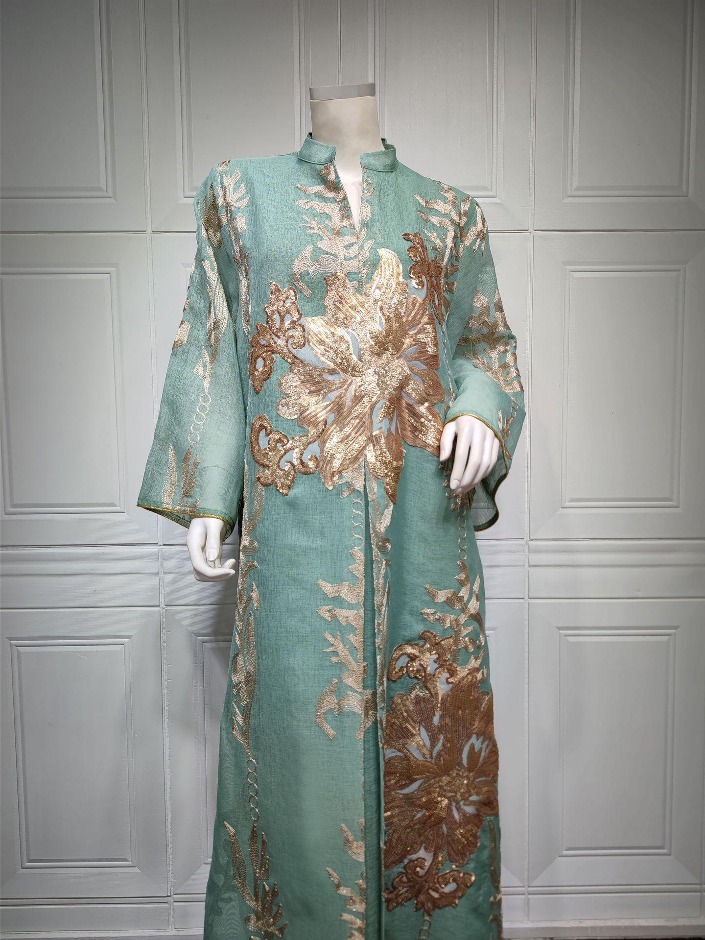 HASASERIES HS0444 Embroidered Muslim Robe