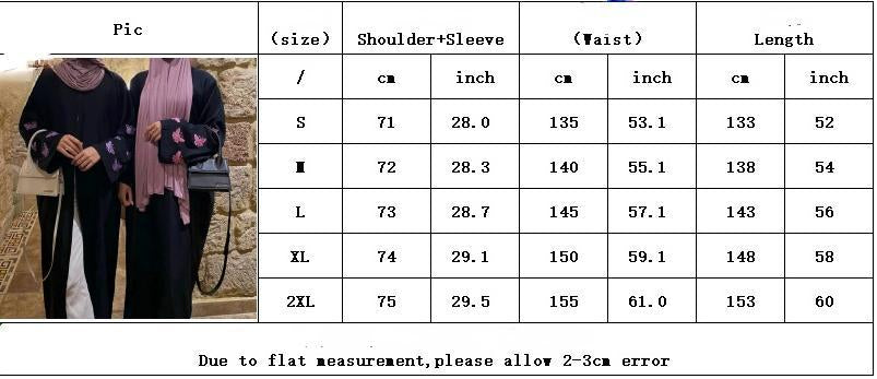HASASERIES HS1040 Butterfly Embroidered Elegant Cardigan Robe