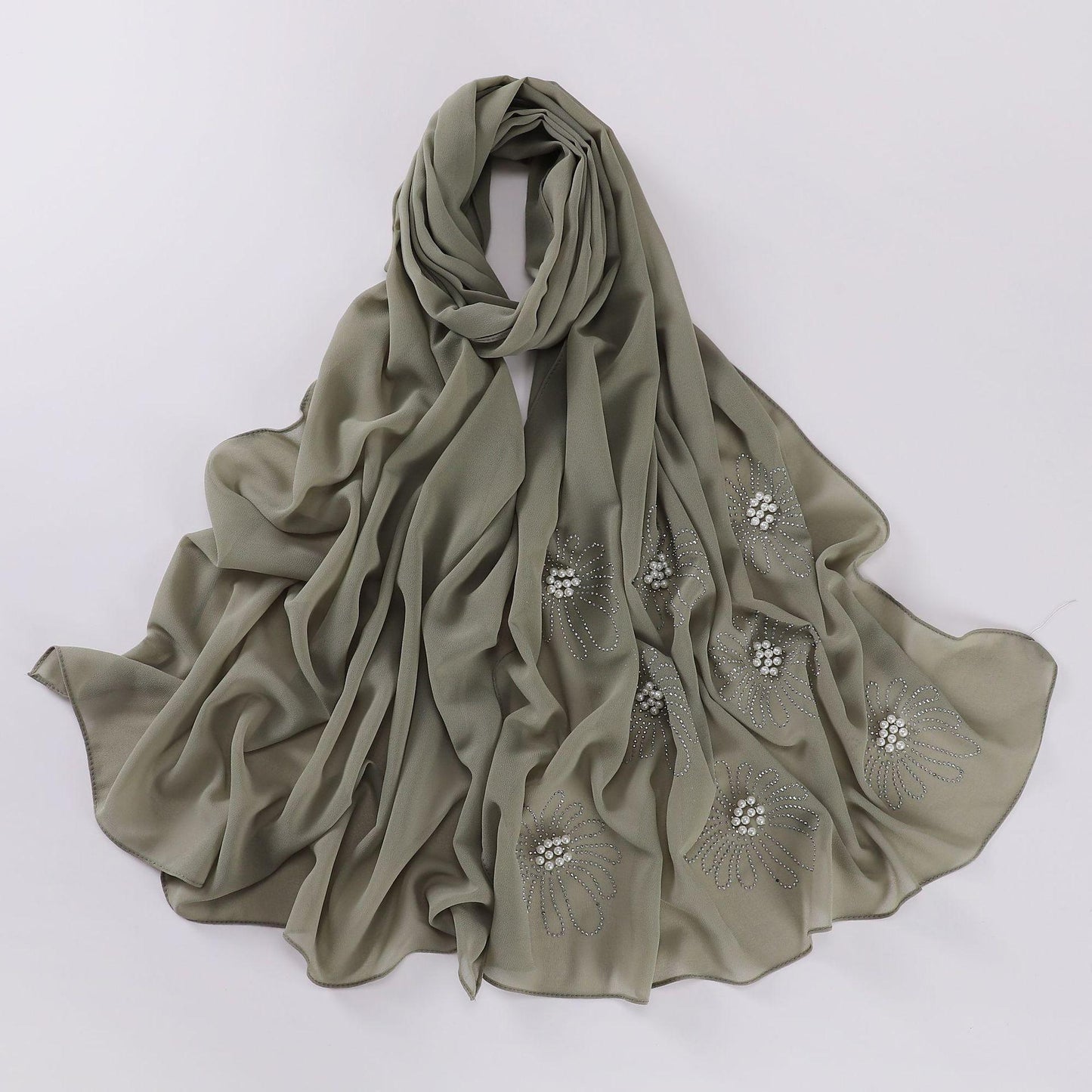 HASASERIES HS1121 New Chiffon Long Scarf Hijab