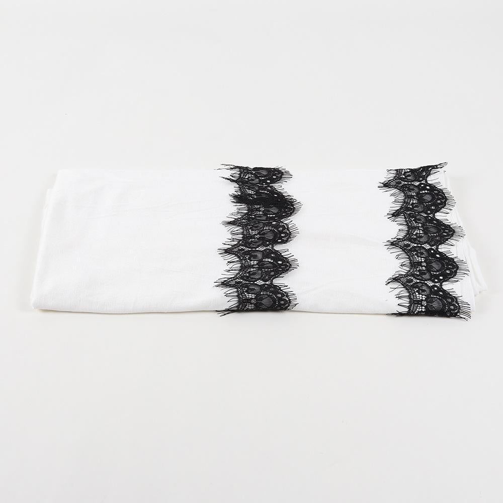 HASASERIES HS1034 Bandeau brodé en dentelle