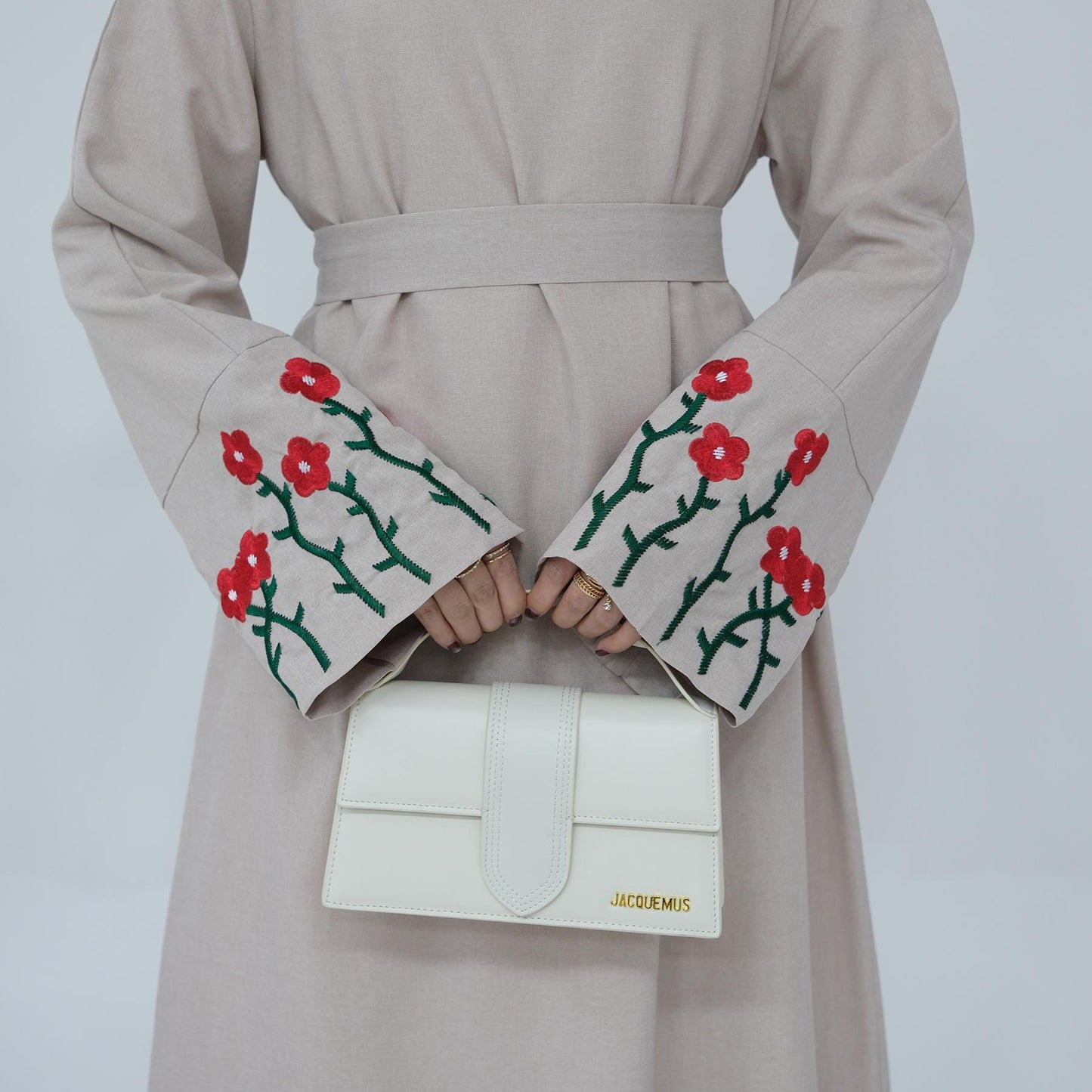 HASASERIES HS1090 Flower Embroidery Elegant Dress