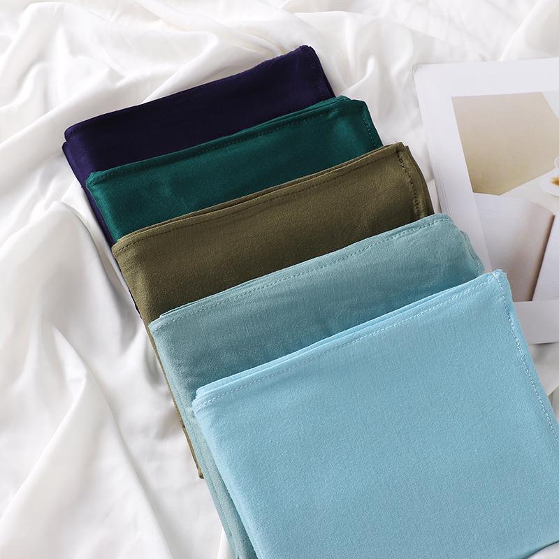 HASASERIES HS1051 Fashion Warm Solid Color Scarf