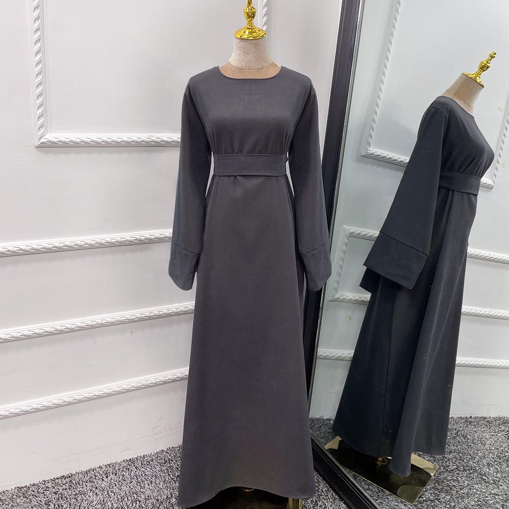 Robe tunique de couleur unie HASASERIES HS1011