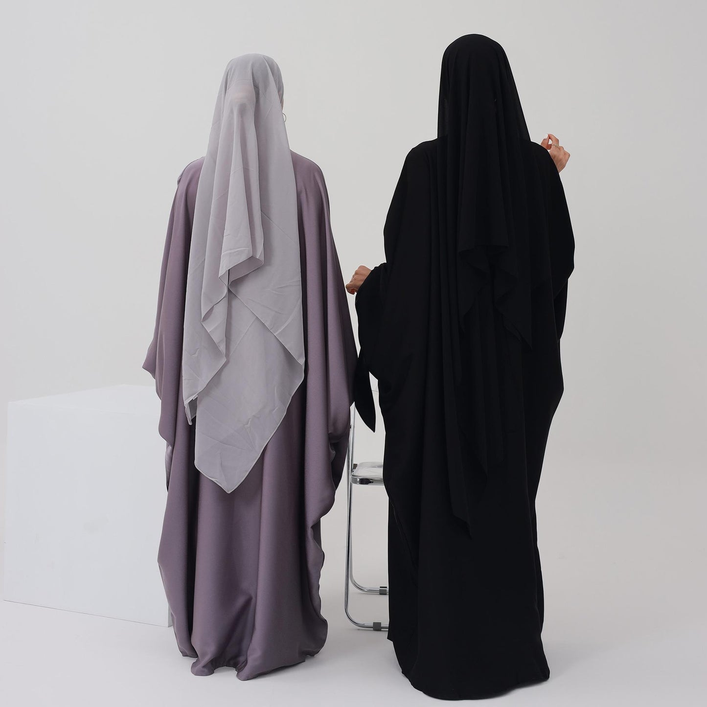HASASERIES HS0716 Large Swing Solid Robe Dress