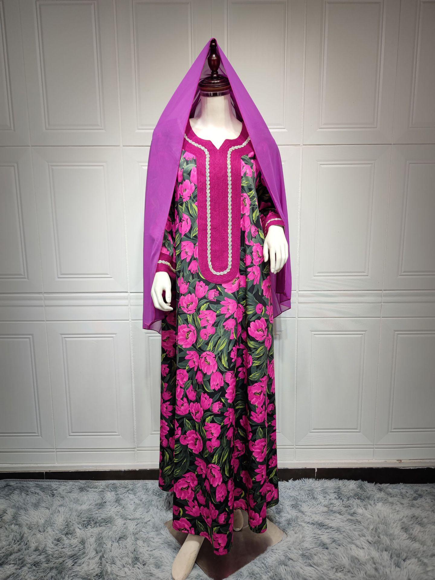 HASASERIES HS1072 Fashion New Product Hot Diamond Printed Dress