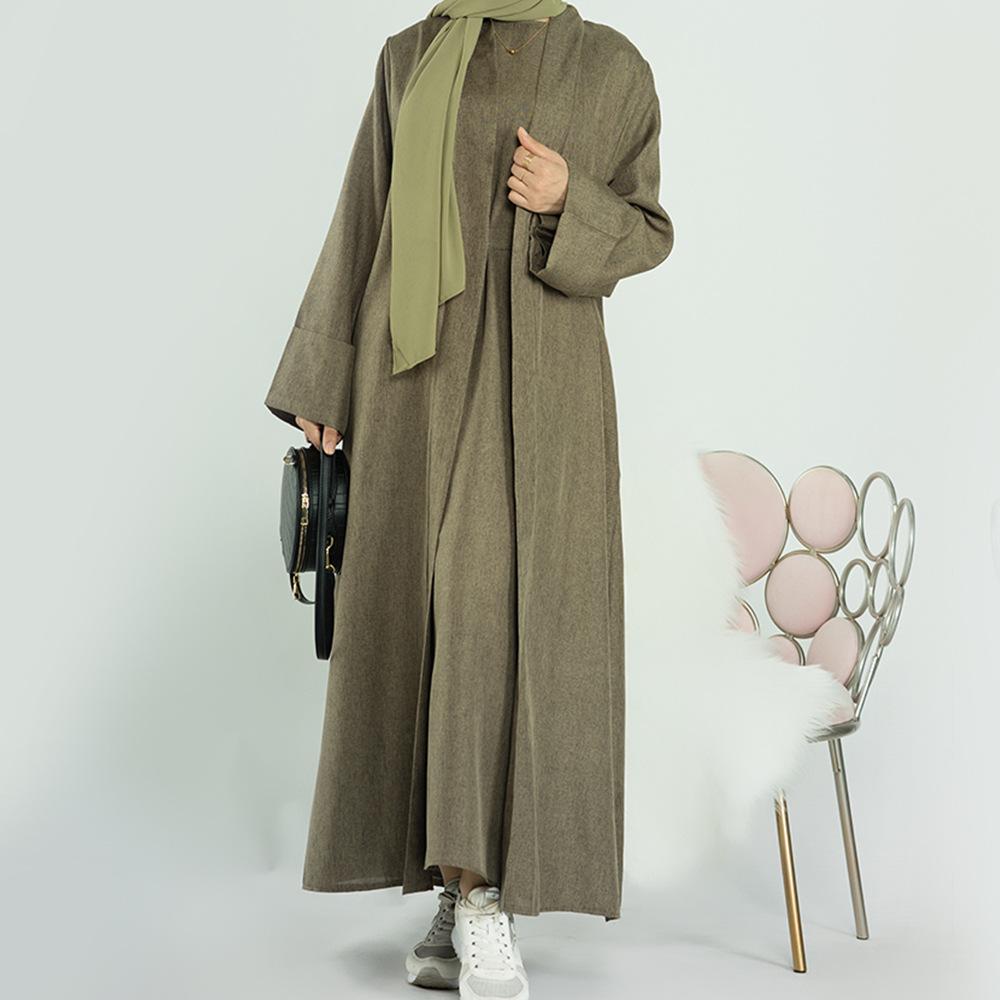 HASASERIES HS0710 2pcs Set Cardigan+Inner Dress