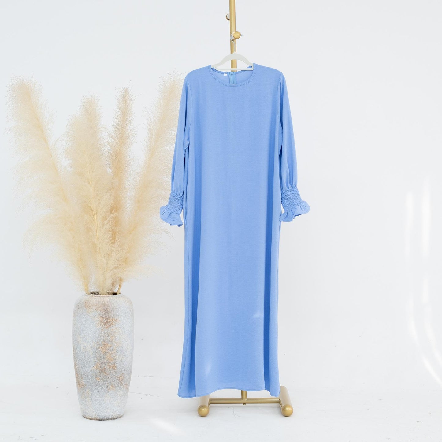 HASASERIES HS0704 Solid Large Women's Dress