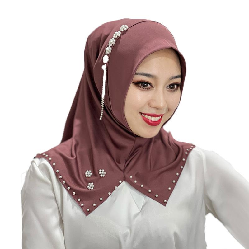 HASASERIES HS1110 Monochrome Beaded Flower Headband