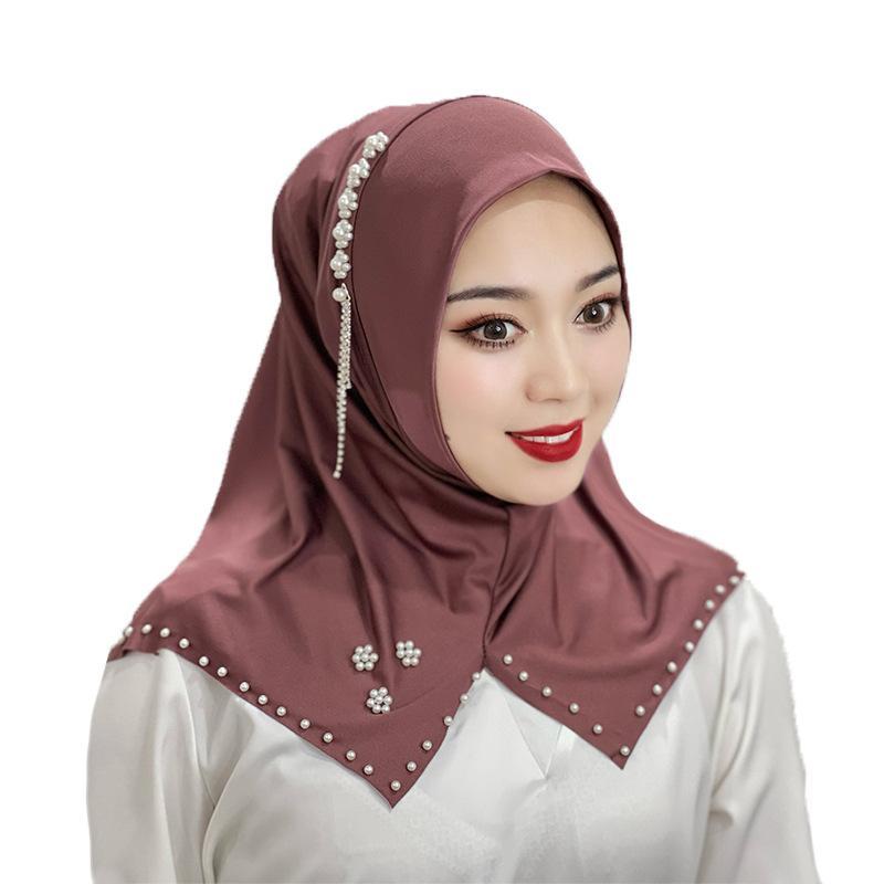 HASASERIES HS1110 Monochrome Beaded Flower Headband