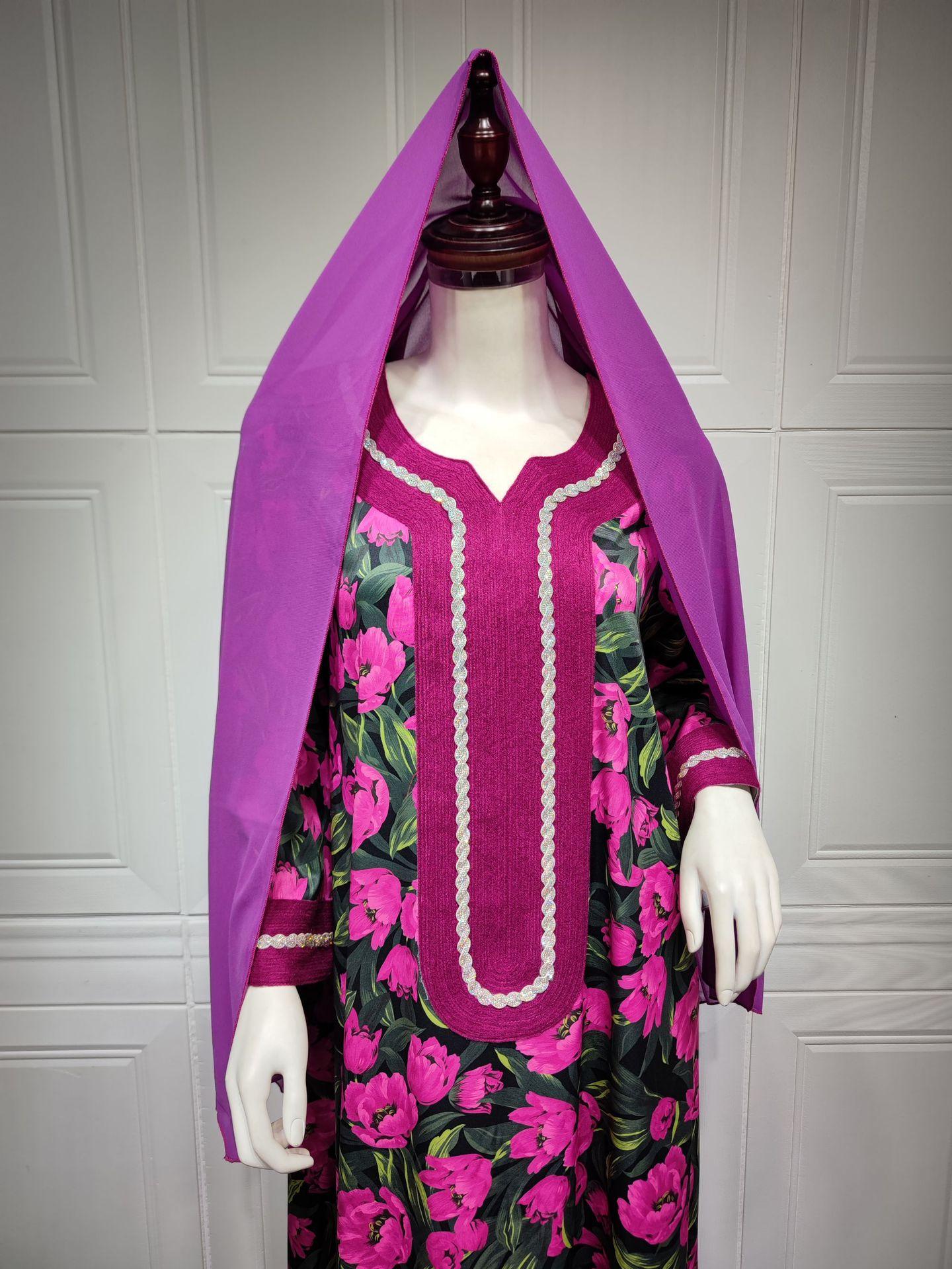 HASASERIES HS1072 Fashion New Product Hot Diamond Printed Dress