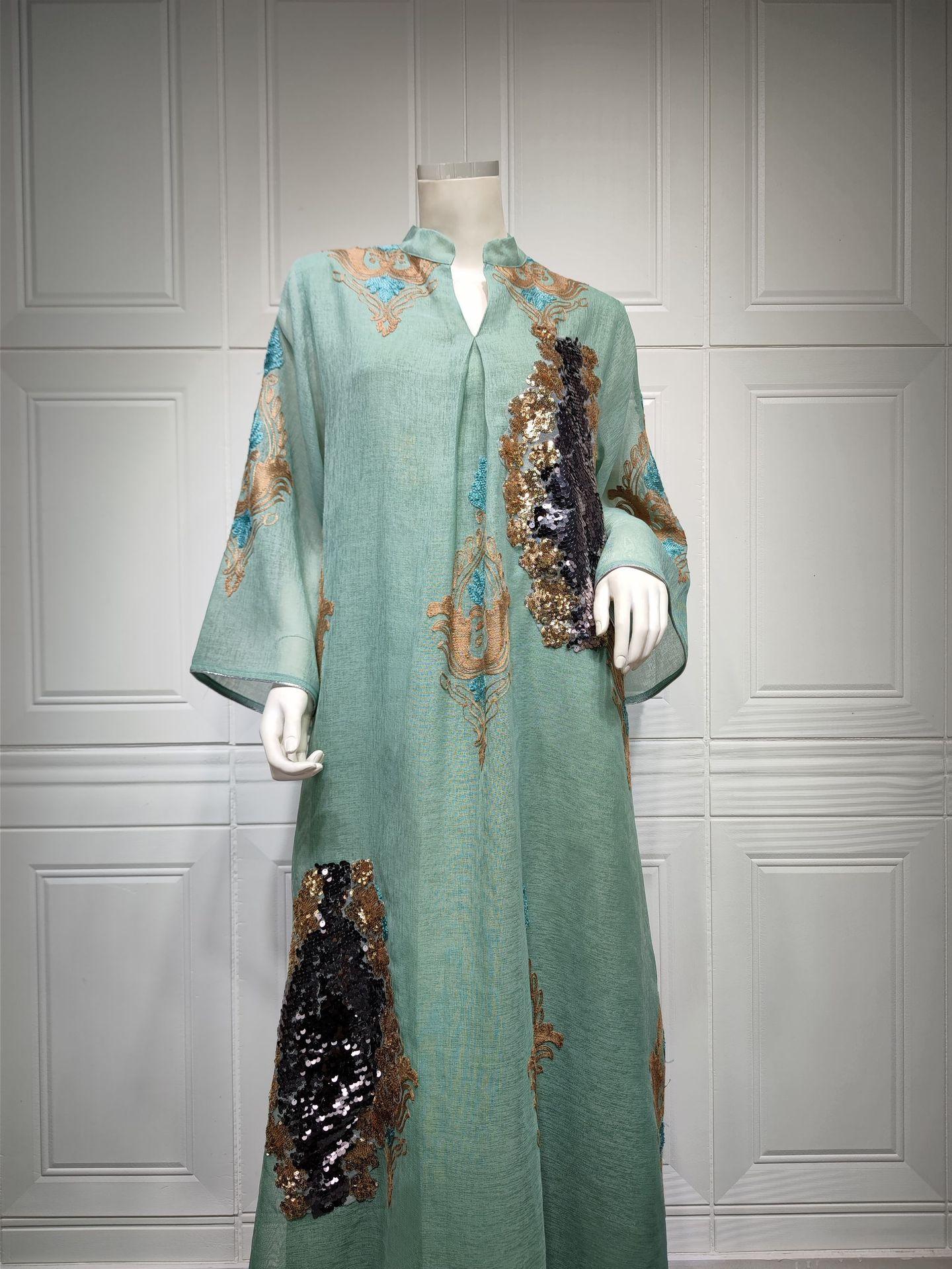 HASASERIES HS0443 Muslim Embroidered Dress