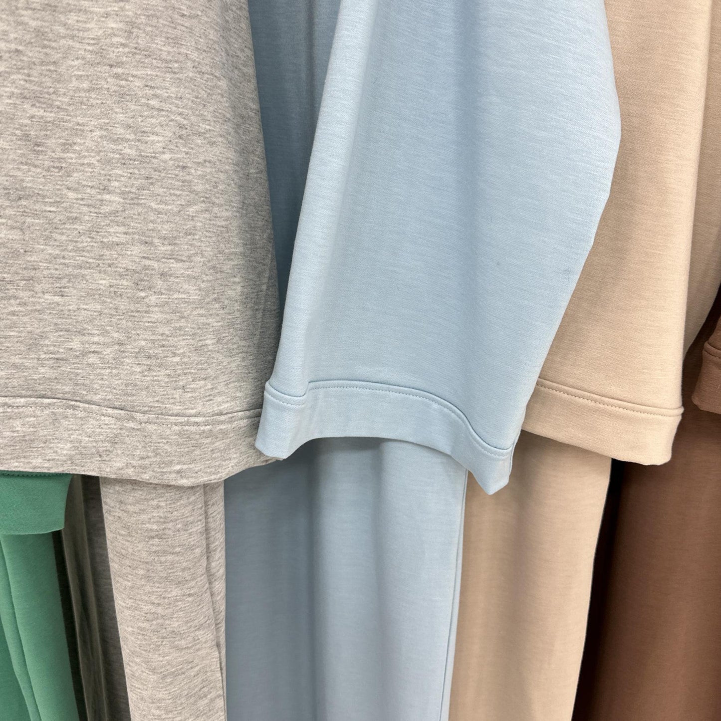 HASASERIES HS1089 Solid Color Hoodie Dress