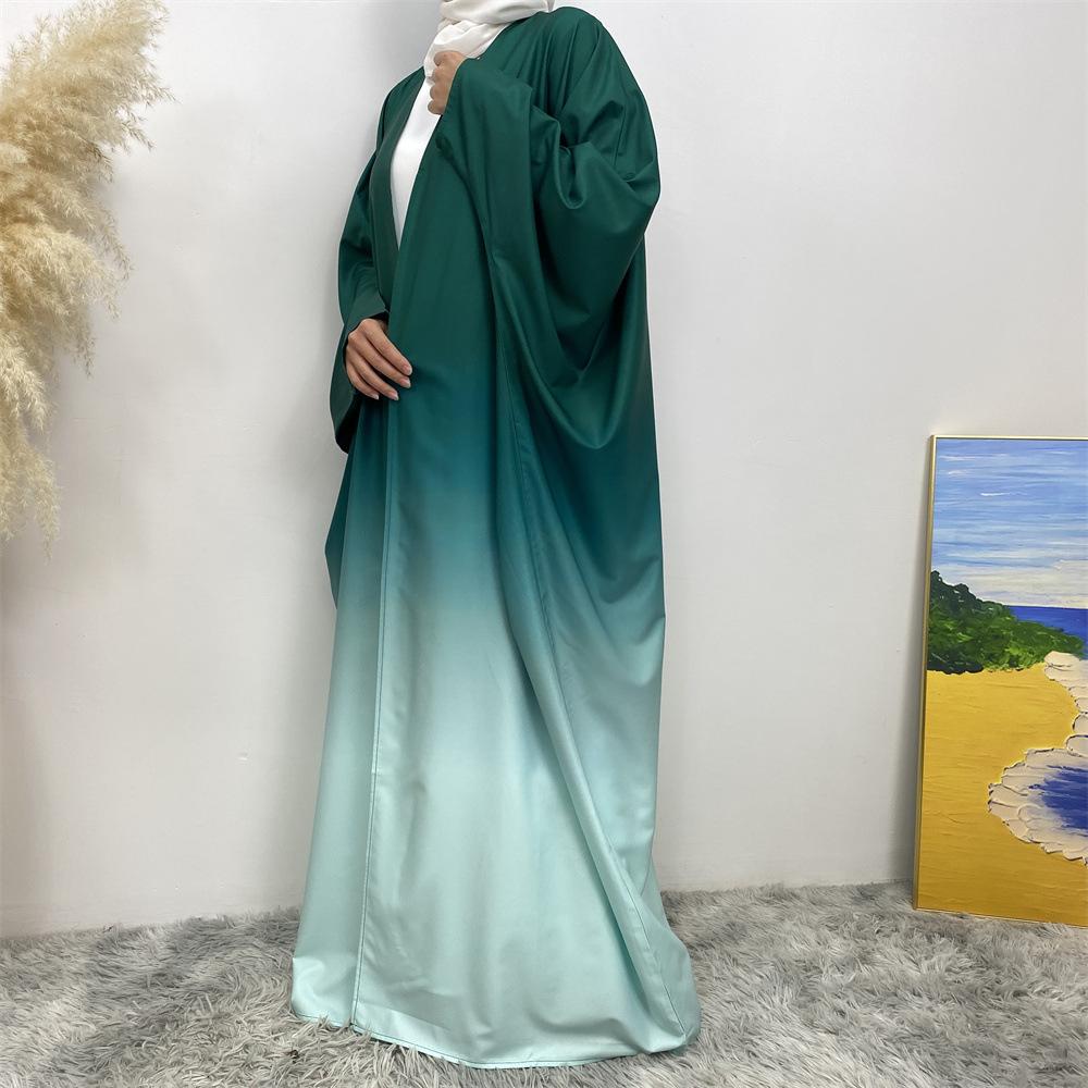 HASASERIES HS0928 Loose Gradient Cardigan Abaya