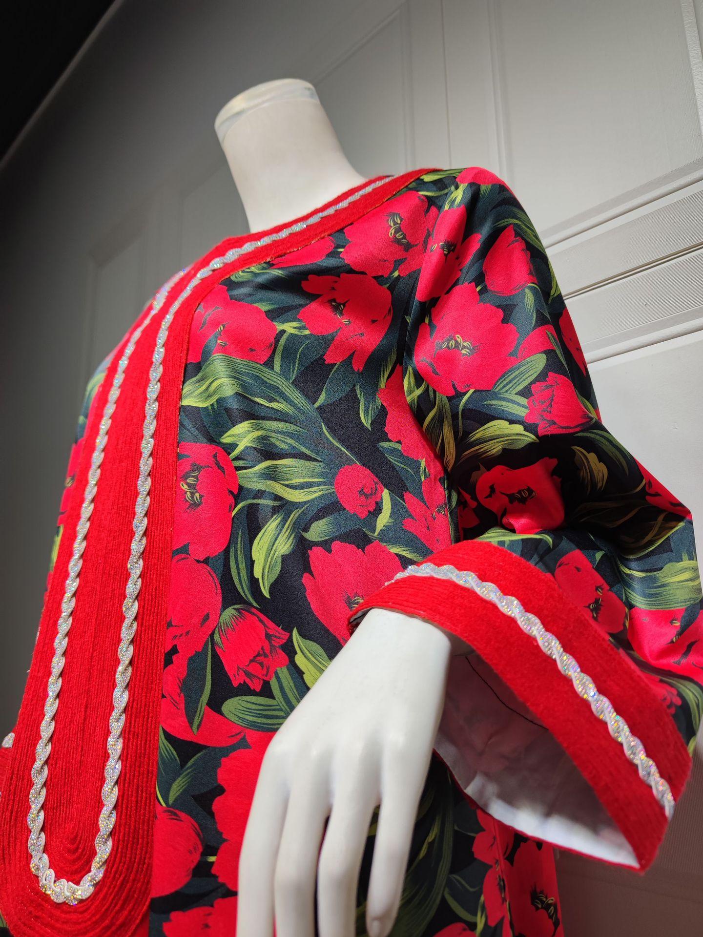 HASASERIES HS1072 Fashion New Product Hot Diamond Printed Dress