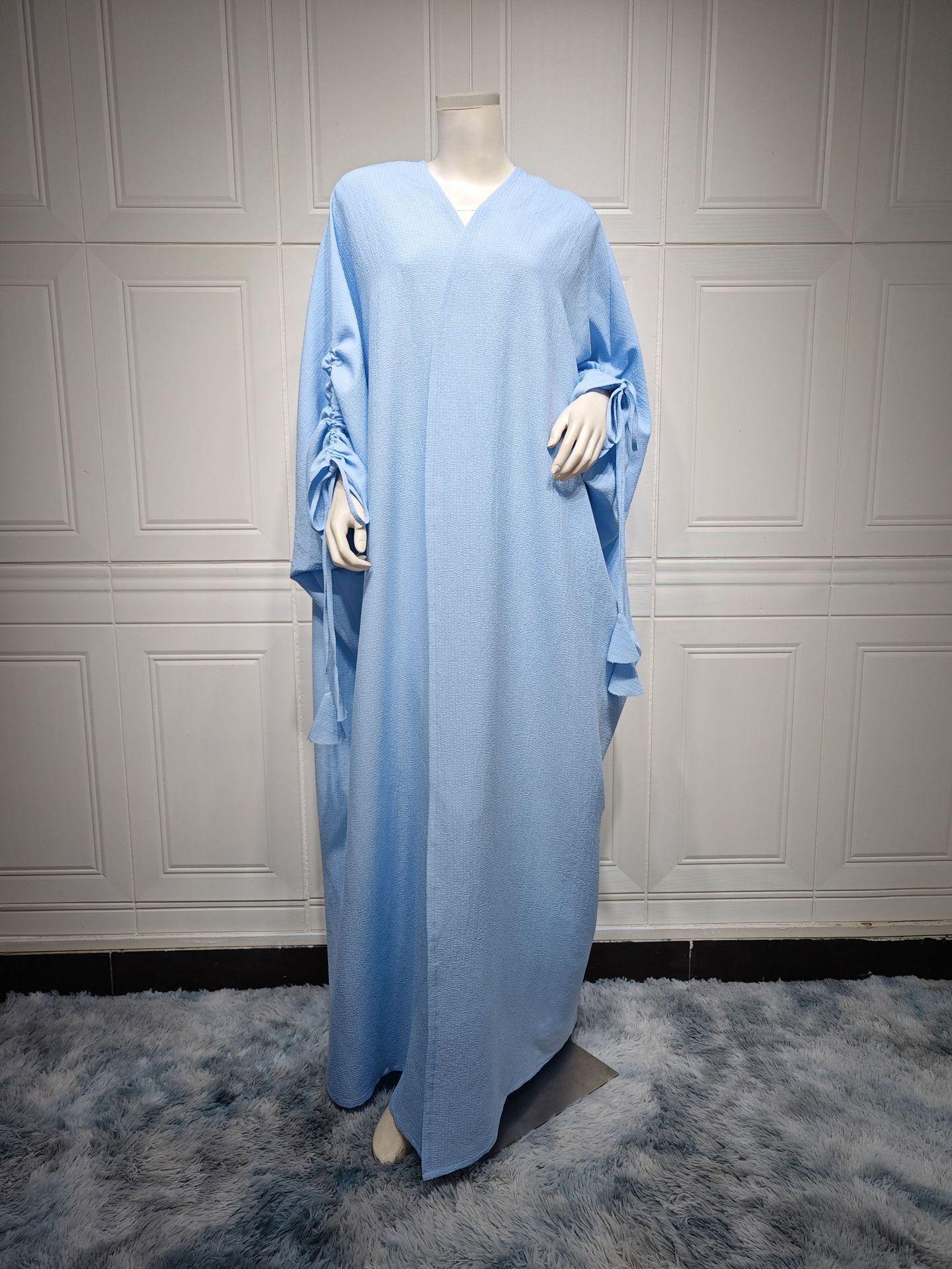 HASASERIES HS0515 Muslim Solid Bat Sleeves Casual Cardigan