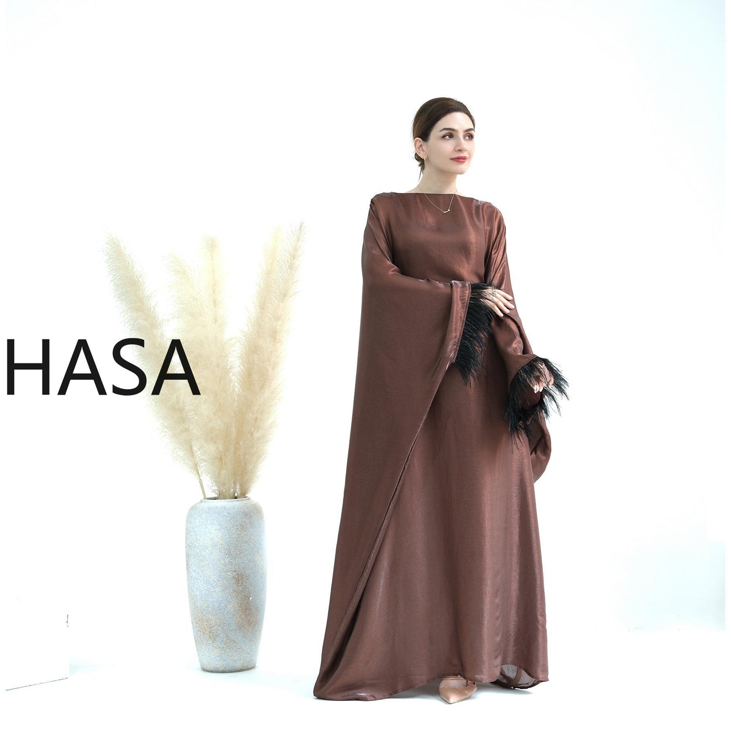 Série Kaftan fluide HASA HS0706 Metallic Elegance