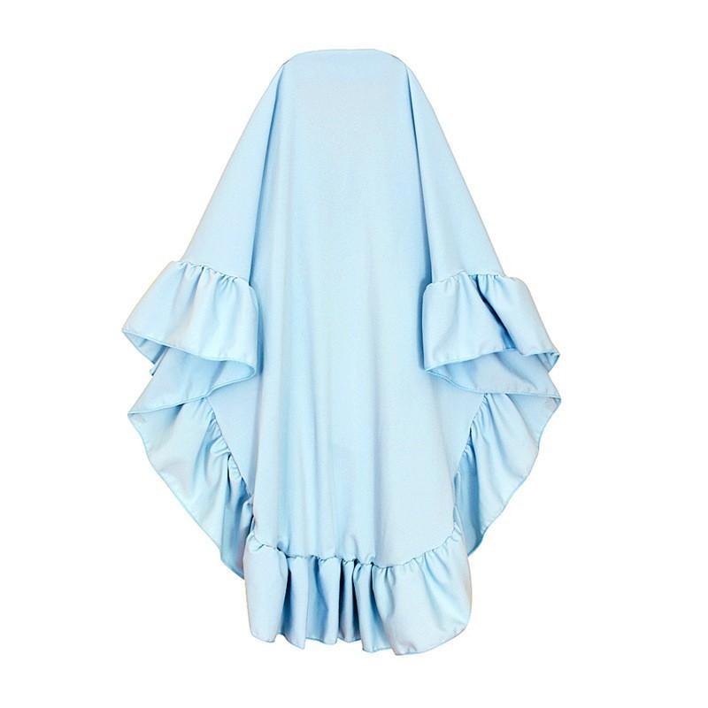 HASASERIES HS1202 Ensemble 2 pièces, Abaya pour enfant avec une couche de Khimar.