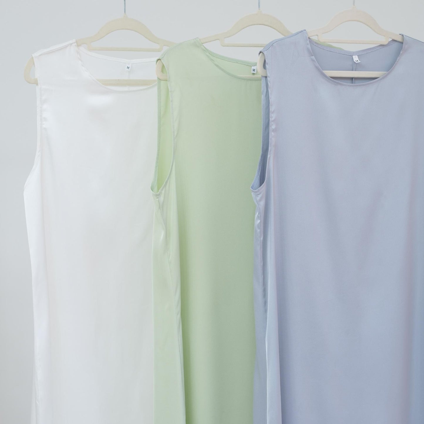 HASASERIES HS1018 Solid Color Bottoming Vest Dress