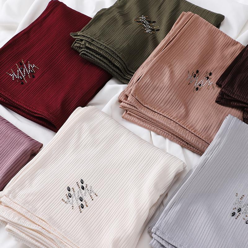 HASASERIES HS1133 Nouveau foulard rayé pour perçage à chaud