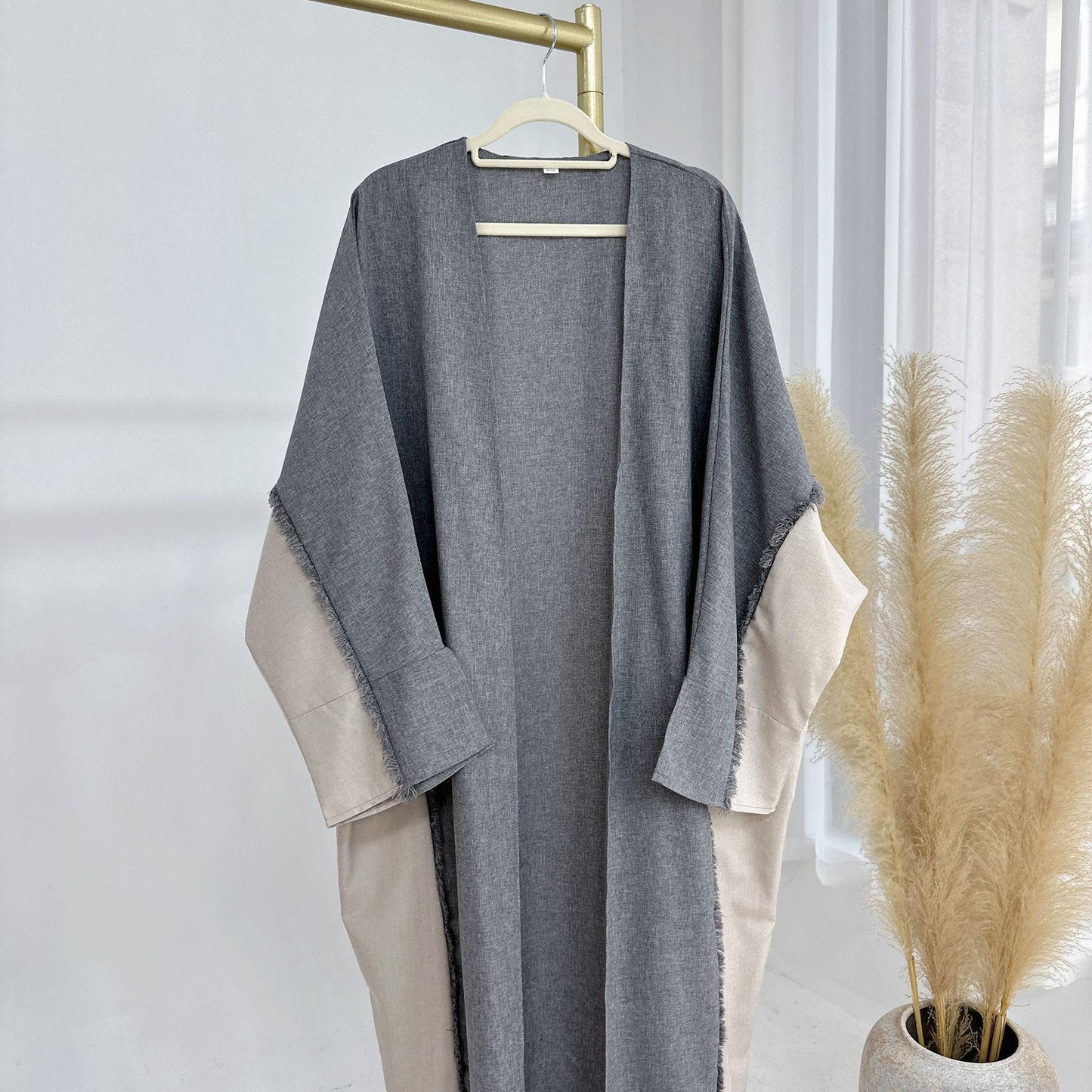 HS5606 Stylish Patchwork Robe - Cardigan and Dress Style