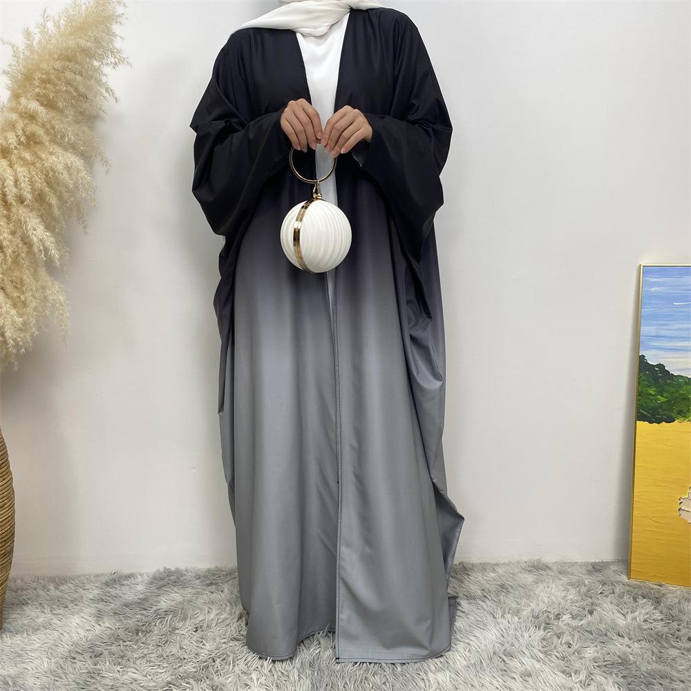 HASASERIES HS0928 Loose Gradient Cardigan Abaya