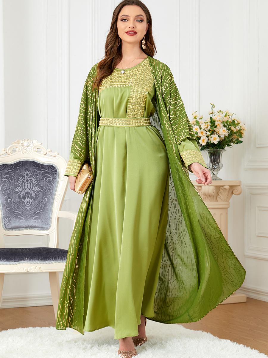HASASERIES HS1059 2pcs Inner Dress with Cardigan