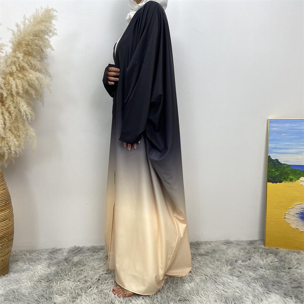 HASASERIES HS0928 Loose Gradient Cardigan Abaya