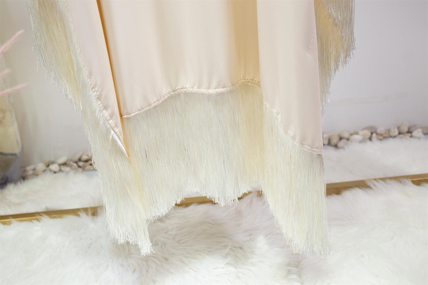 HS0467 Ladies Dolman Sleeve Tassel Kaftan High Fashion Dress modest party dress