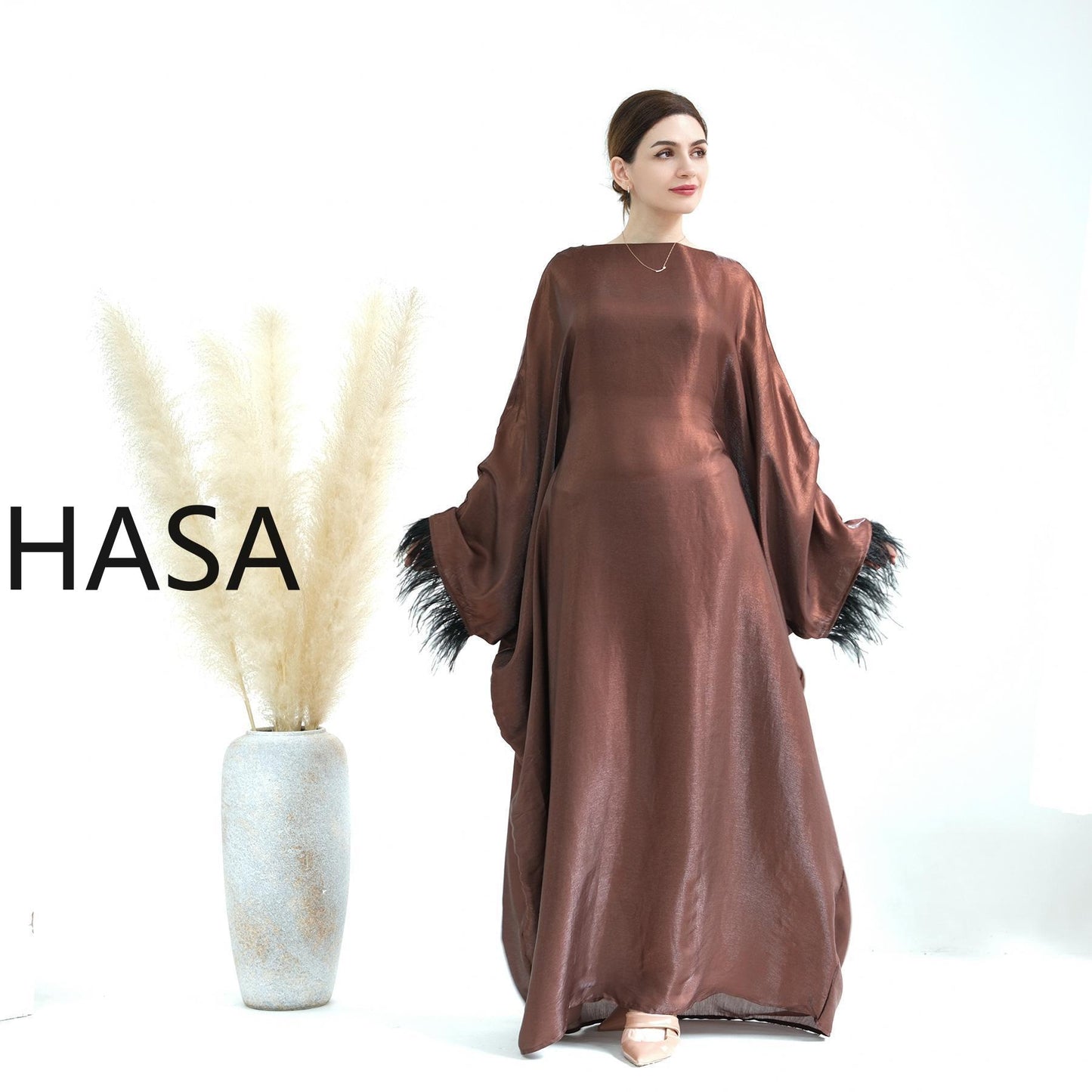 Série Kaftan fluide HASA HS0706 Metallic Elegance