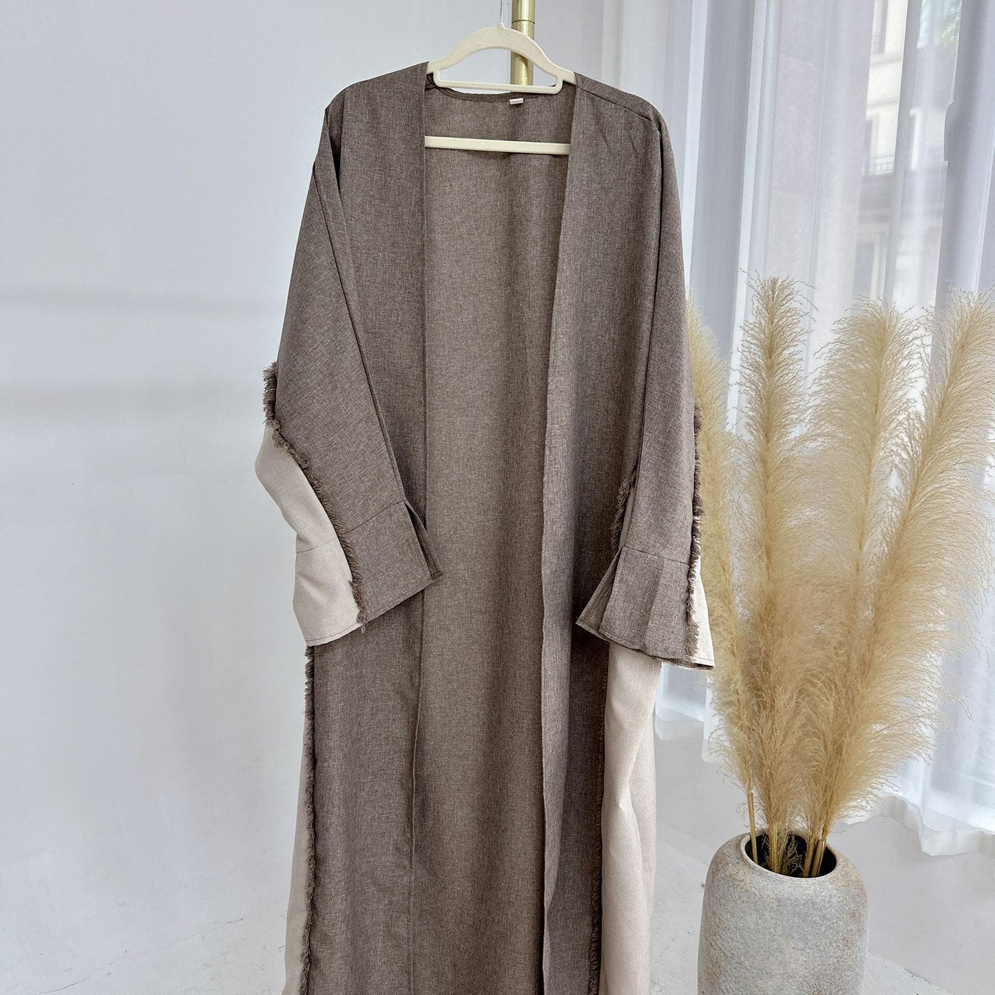HS5606 Stylish Patchwork Robe - Cardigan and Dress Style