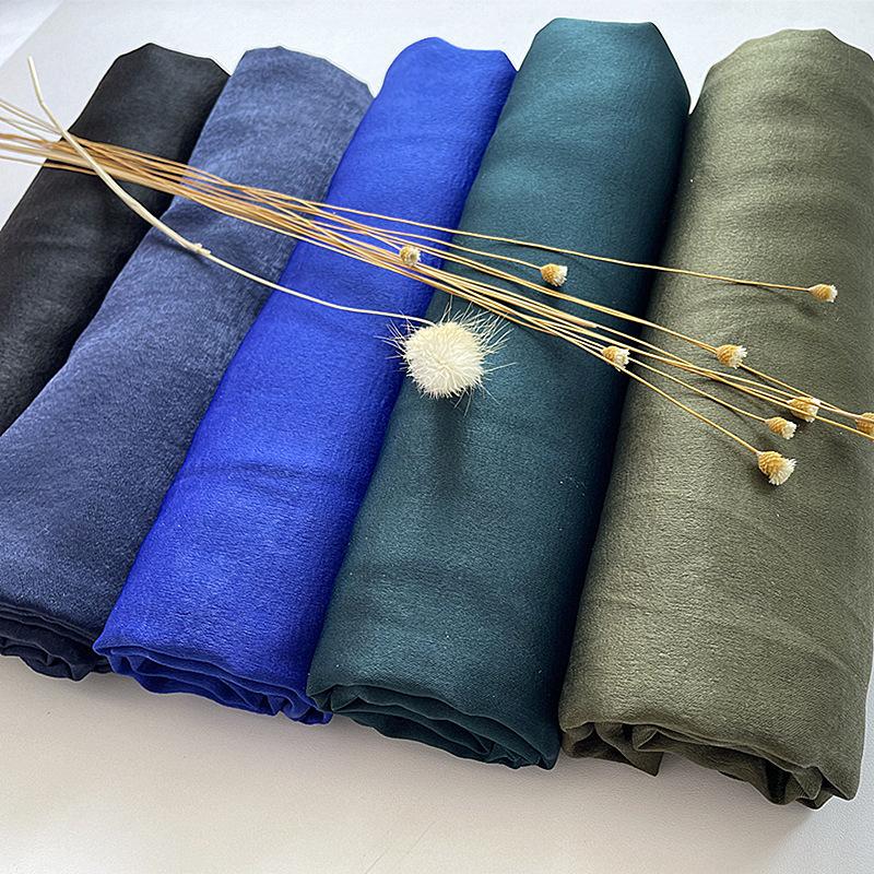 HASASERIES HS1069 Solid Color Scarf Baotou Scarf