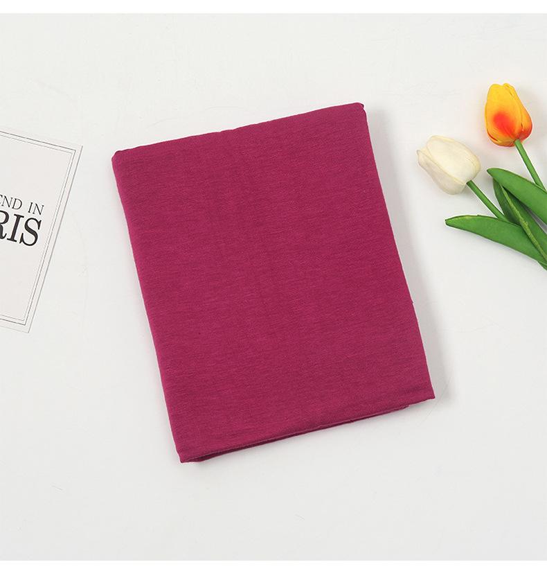 HASASERIES HS1052 Solid Color Ladies Scarf Hat