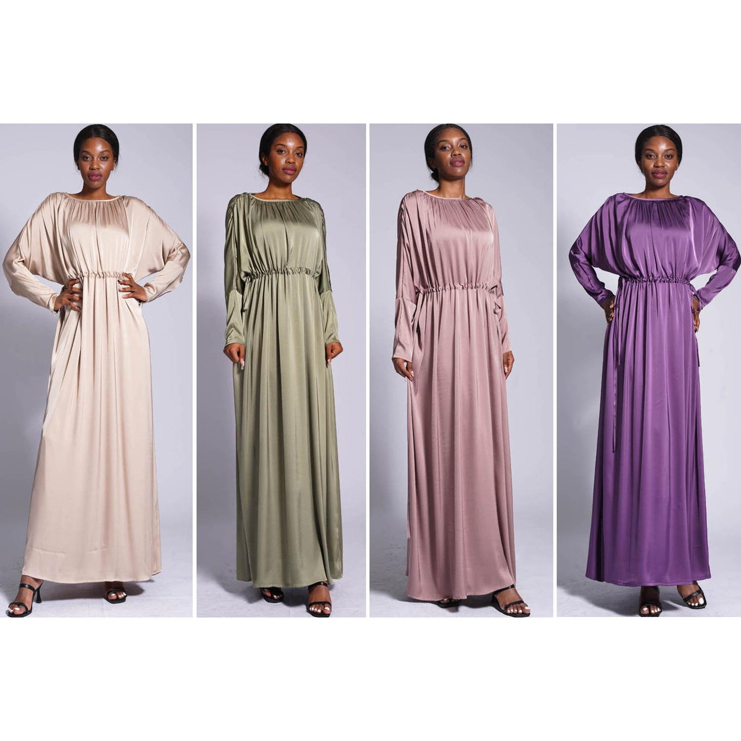 Robe Raglan de couleur unie HASASERIES HS0435