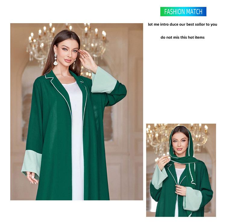 HASASERIES HS1037 Ensemble 2 pièces Cardigan avec Hijab