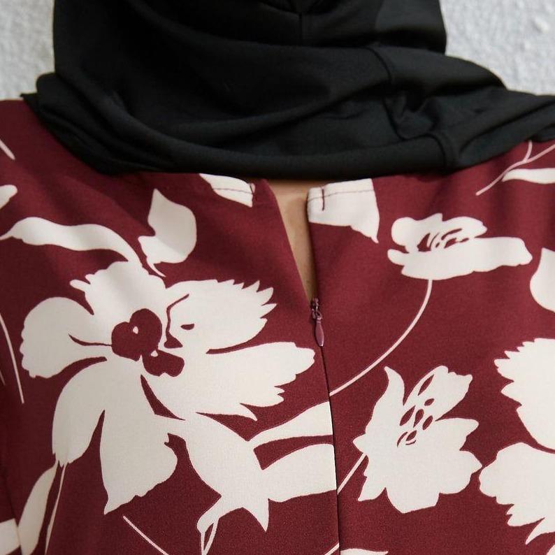 Robe longue d'été avec zip et poche
