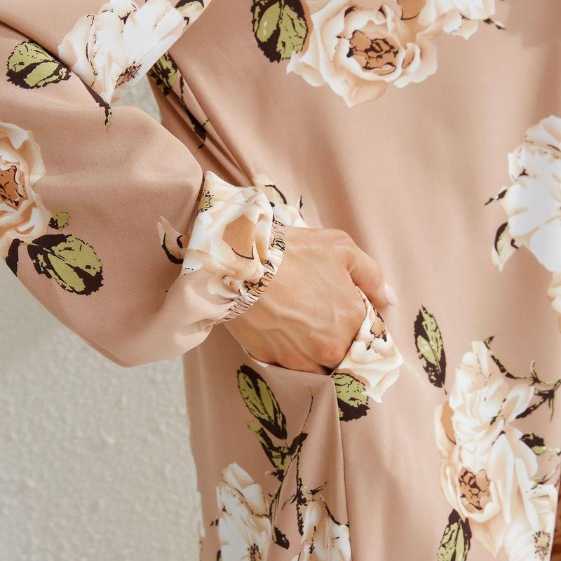 Robe longue d'été avec zip et poche