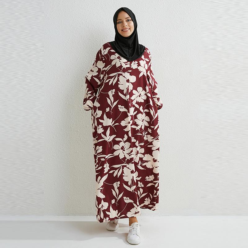 Robe longue d'été avec zip et poche