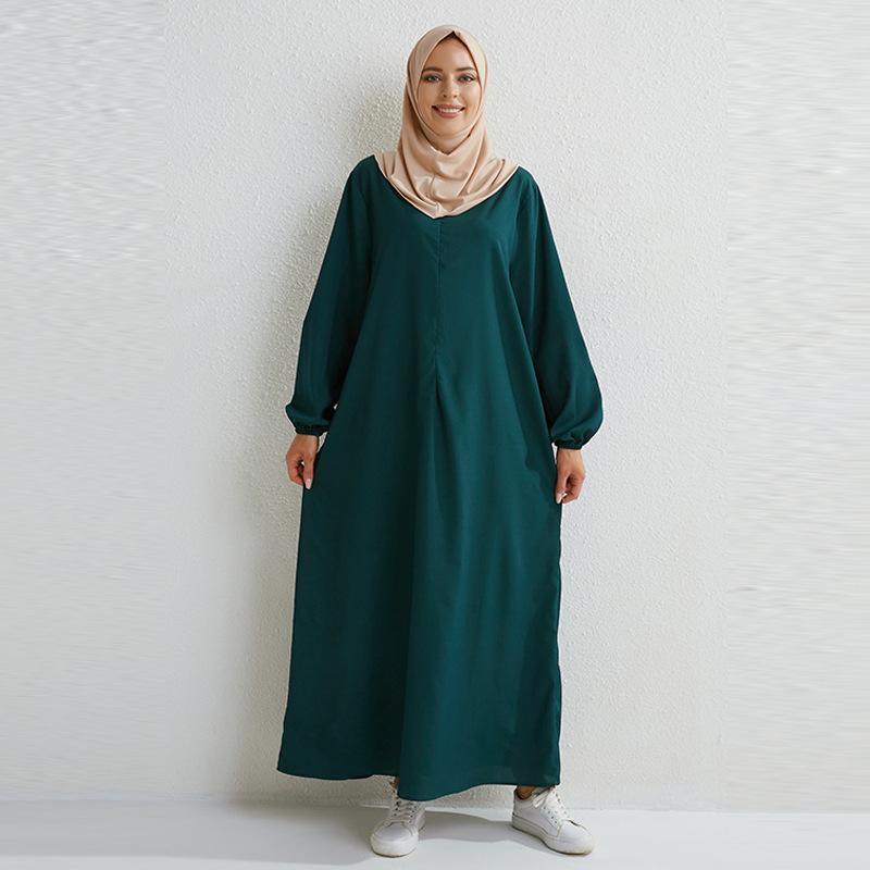 Robe longue d'été avec zip et poche