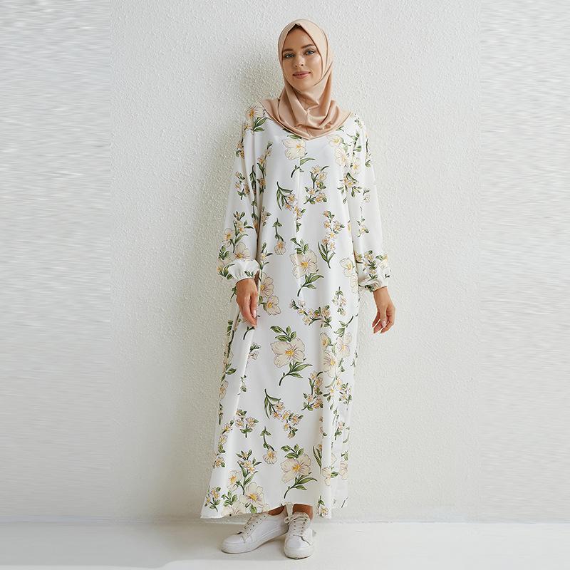 Robe longue d'été avec zip et poche